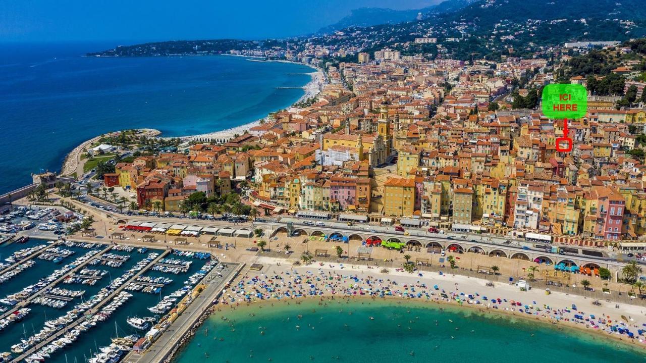Menton, Centre Historique, Vue Mer Eksteriør bilde