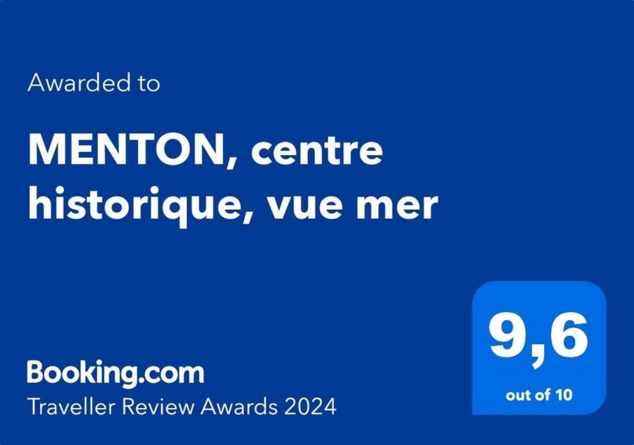 Menton, Centre Historique, Vue Mer Eksteriør bilde