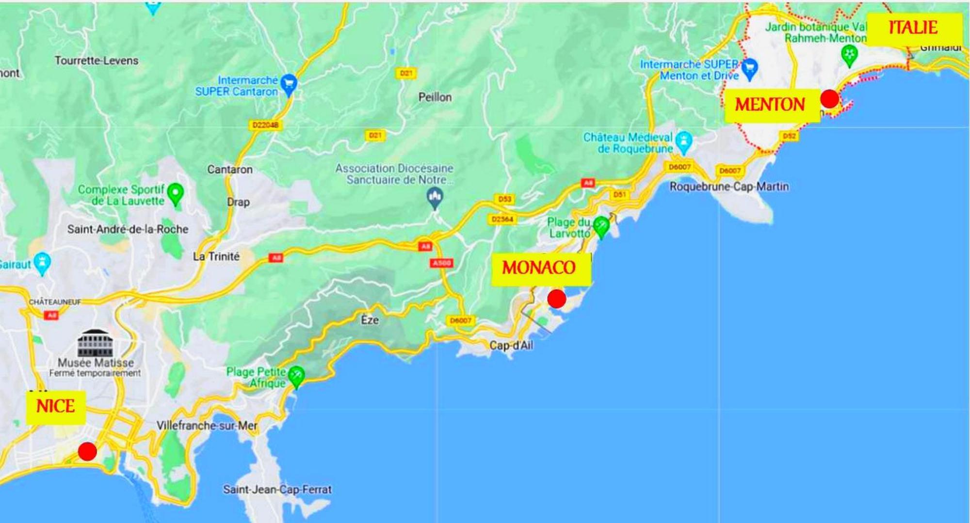 Menton, Centre Historique, Vue Mer Eksteriør bilde